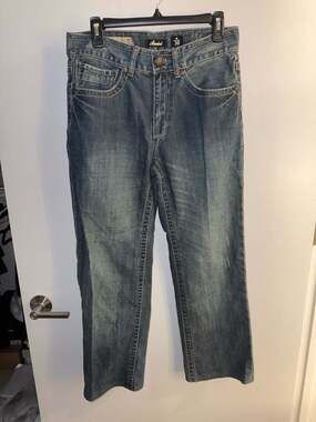 Marc Ecko Standard Jeans 30x30 Straight Leg Embroidered Wings